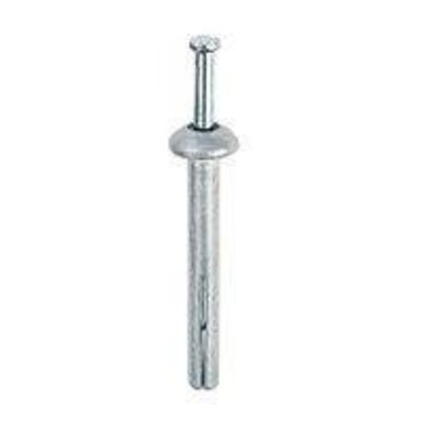 Red Head Nail Drive Anchor, 1/4" Dia., 1-1/2" L, Steel Zinc Plated, 50 PK 35303